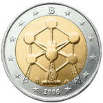 2 euros commemorative coin Belgium Atomium 2006