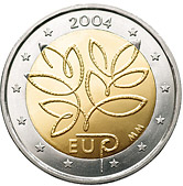 2 euros commemorative coin Finland Fifth Enlargement of EU 2004