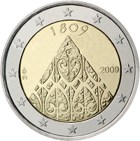 2 euros commemorative coin Finland Autonomy 2009