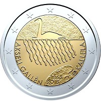 2 euros commemorative coin Finland Akseli Gallen-Kallela 2015