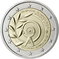 2 euros commemorative coin Greece Special Olympics 2011