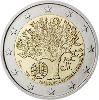 2 euros commemorative coin Portugal Presidency of the Council of the EU 2007