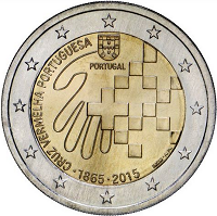 2 euros commemorative coin Portugal Red Cross 2015