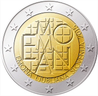 2 euros commemorative coin Slovenia Founding of Emona 2015