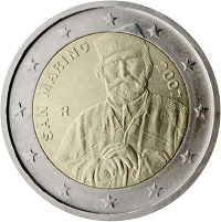 2 euros commemorative coin San Marino Giuseppe Garibaldi 2007