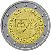 2 euros commemorative coin Slovak Presidency of EU Council 2016