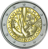 2 euros commemorative coin Vatican 26th World Youth Day 2011