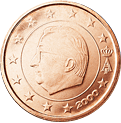 2 cents coin Belgium