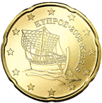 20 cents coin Cyprus