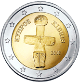 2 euros coin Cyprus