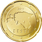 20 cents coin Estonian