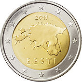 2 euros coin Estonian