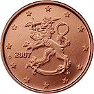 5 cents coin Finland 2007 series