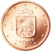 1 cent coin Latvian