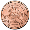 1 cent coin Lithuania