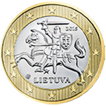 1 euro coin Lithuania