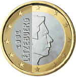 1 euro coin Luxembourg