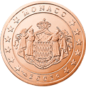 2 cents coin Monaco