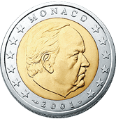 2 euros coin Monaco