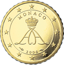 10 cents coin Monaco 2006 series