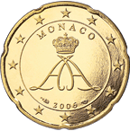 20 cents coin Monaco 2006 series