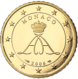 50 cents coin Monaco 2006 series