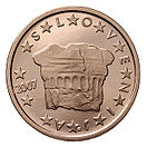 2 cents coin Slovenia