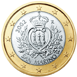 1 euro coin San Marino