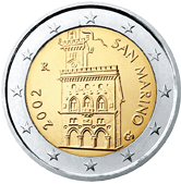 2 euros coin San Marino