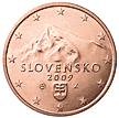 1 cent coin Slovak