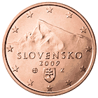 5 cents coin Slovak