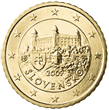 50 cents coin Slovak