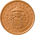 2 cents coin Vatican serie 2