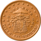 5 cents coin Vatican serie 2