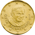 20 cents coin Vatican serie 3