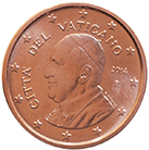 5 cents coin Vatican serie 4