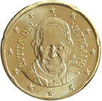 20 cents coin Vatican serie 4