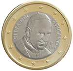 1 euro coin Vatican serie 4