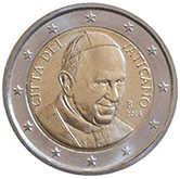 2 euros coin Vatican serie 4